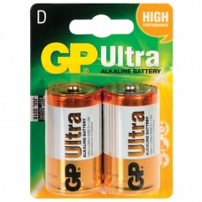 Батарейки алкалиновые GP Ultra LR20 (D) 2 шт 13AU-CR2 (2) в СПб, Санкт-Петербурге