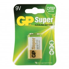 Батарейка алкалиновая GP Super 6LR61 (Крона) 1 шт 1604A-BC1 (453561) (4)