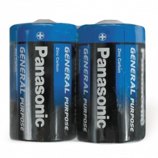 Батарейки солевые Panasonic R20 (D) 2 шт (373) (6)