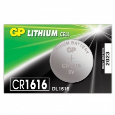Батарейка литиевая GP Lithium CR1616 1 шт CR1616RA-7C5