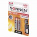 Батарейки аккумуляторные Sonnen HR03 (AAA) Ni-Mh 650 mAh 2 шт 454236 (4) в СПб, Санкт-Петербурге купить