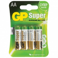 Батарейки алкалиновые GP Super LR06 (AA) 4 шт (4)