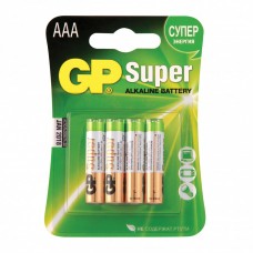 Батарейки алкалиновые GP Super LR03 (AAA) 4 шт 24A-2CR4 (4)