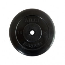 Блин для штанги обрезиненный MB Atlet d-26 10кг