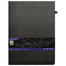 Скетчбук А4 Brauberg Art Classic 80 листов 140 г/м2 черная бумага 113206 (1)