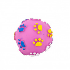 Игрушка для собаки мяч резиновый Каскад Лапки 9 см