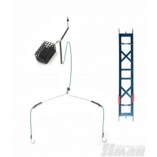 Оснастка фидер Яман Лещ №2, корм. 80 г, коромыс. 16 см, шнур 0,25 мм, крючок №6 Я-ОЛ2-80-025-6
