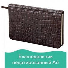 Еженедельник недатированный А6 Brauberg Alligator 64 листа 126183 (2)