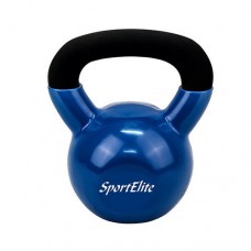 Гиря 8 кг чугунная с виниловым покрытием SportElite