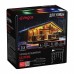 Электрогирлянда Vegas 24V Бахрома 192 разноцветных LED ламп, 48 нитей, 6*0,6 м, 8 режимов 55163 в СПб, Санкт-Петербурге купить