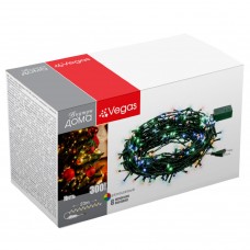 Светодиодная гирлянда для дома (мультиколор) Vegas Нить 300 LED, 23 м, 220V 55070 в СПб, Санкт-Петербурге