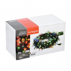 Светодиодная гирлянда для дома (мультиколор) Vegas Нить 200 LED, 20 м, 220V 55067 в СПб, Санкт-Петербурге