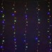 Уличная светодиодная гирлянда (мультиколор) Vegas Занавес 96 LED, 6 нитей, 1,5х1,5 м, 4,5V 55146 в СПб, Санкт-Петербурге купить