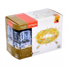 Уличная светодиодная гирлянда (мультиколор) Vegas Занавес 192 LED, 6 нитей, 1х4 м, 24V 55096