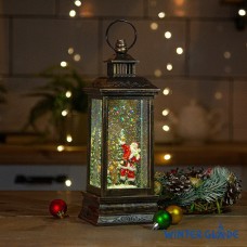 Новогодний фонарь Winter Glade Санта-Клаус около елки F209-1 в СПб, Санкт-Петербурге