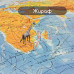 Карта мира  интерактиваня Полушария Brauberg 101х69 см 1:37М в тубусе 112376 (3) в СПб, Санкт-Петербурге купить