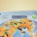 Карта мира  интерактиваня Полушария Brauberg 101х69 см 1:37М в тубусе 112376 (3) в СПб, Санкт-Петербурге купить