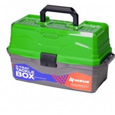Ящик для снастей Nisus Tackle Box трехполочный зеленый N-TB-3-G в СПб, Санкт-Петербурге