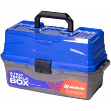 Ящик для снастей Nisus Tackle Box трехполочный синий N-TB-3-B в СПб, Санкт-Петербурге