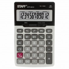 Калькулятор настольный металлический Staff STF-2312 12 разрядов 250135