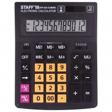 Калькулятор настольный Staff PLUS STF-333-BKRG 12 разрядов 250460 (1)
