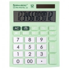 Калькулятор настольный Brauberg Ultra PASTEL-12-LG 12 разрядов 250504 (1)