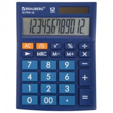 Калькулятор настольный Brauberg Ultra-12-BU 12 разрядов 250492 (1)