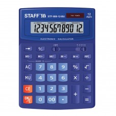 Калькулятор настольный Staff STF-888-12-BU 12 разрядов 250455 (1) в СПб, Санкт-Петербурге