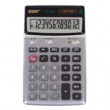Калькулятор настольный металлический Staff STF-1612 12 разрядов 250120