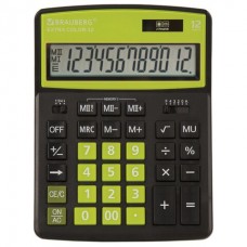Калькулятор настольный Brauberg Extra Color-12-BKLG 12 разрядов 250477 (1)