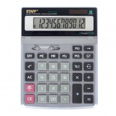 Калькулятор настольный металлический Staff STF-1712 12 разрядов 250121 (1) в СПб, Санкт-Петербурге купить