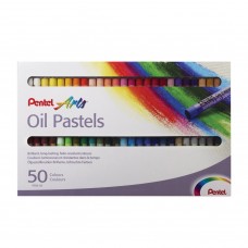 Пастель масляная художественная Pentel Oil Pastels 50 цветов круглое сечение PHN4-50 в СПб, Санкт-Петербурге купить