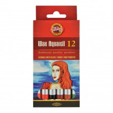 Карандаши акварельные художественные KOH-I-NOOR Wax aquarell 12 цветов 8282012003KS