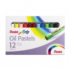 Пастель масляная художественная Pentel Oil Pastels 12 цветов круглое сечение PHN4-12 в СПб, Санкт-Петербурге купить