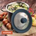 Крышка для сковороды и кастрюли универсальная Daswerk (24/26/28 см) антрацит 607589 (1) в СПб, Санкт-Петербурге купить