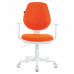 Кресло детское Brabix Fancy MG-201W ткань оранжевое 532410 (1) в СПб, Санкт-Петербурге купить