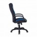 Кресло компьютерное Бюрократ Viking-9/BL+BLUE экокожа/ткань, черно-синее в СПб, Санкт-Петербурге купить