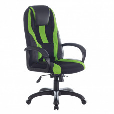 Кресло компьютерное Brabix Premium Rapid GM-102 до 180 кг экокожа/ткань черно-зеленое 532419 (1) в СПб, Санкт-Петербурге
