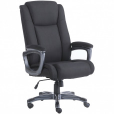 Кресло руководителя Brabix Premium Solid HD-005 до 180 кг, ткань, черное 531822 в СПб, Санкт-Петербурге