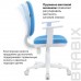 Кресло детское BRABIX Fancy MG-201W, пластик белый, голубое, MG-201W/532411 (1) в СПб, Санкт-Петербурге купить