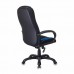 Кресло компьютерное Бюрократ Viking-9/BL+BLUE экокожа/ткань, черно-синее в СПб, Санкт-Петербурге купить