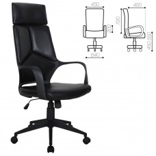 Кресло компьютерное Brabix Premium Prime EX-515 экокожа, черное 531569