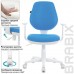 Кресло детское BRABIX Fancy MG-201W, пластик белый, голубое, MG-201W/532411 (1) в СПб, Санкт-Петербурге купить