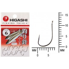 Крючок Higashi Umitanago ringed №6 White UV (10 шт)