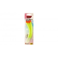 Крючок с кембриком Higashi Gummi Makk №12/0 цвет 03 Yellow (3 шт)