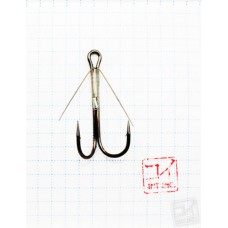 Крючок Koi Weedless Double Hook № 1/0 , BN, двойник незацепляйка (5 шт.) KH2325-1/0BN
