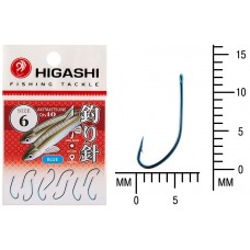 Крючок Higashi Akitakitsune ringed №6 Blue (10 шт)
