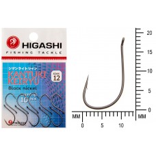 Крючок Higashi Kantuki Keiryu №12 Black Nickel (10 шт)