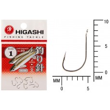 Крючок Higashi Umitanago ringed №1 Silver (10 шт)