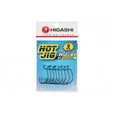 Крючок офсетный Higashi Hot Jig HJ-01 №1 Black Nickel (9 шт)